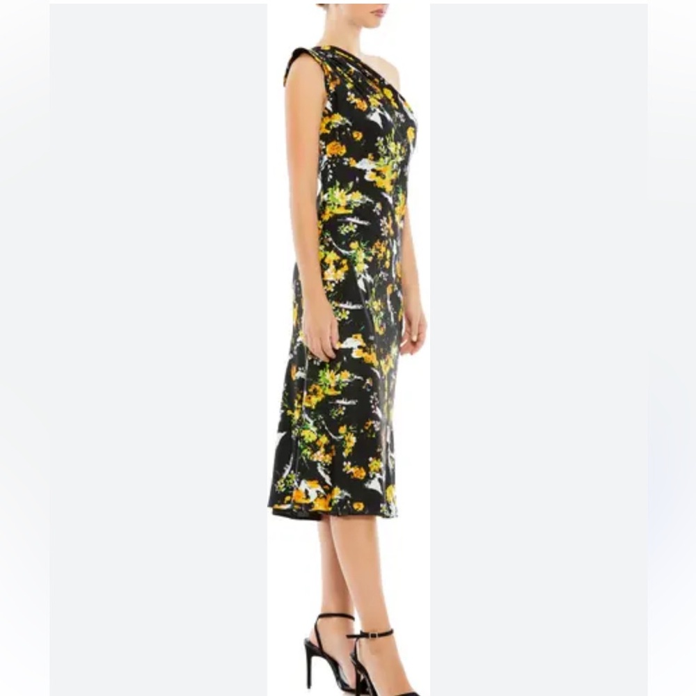 MacDuggal wedding guest dress